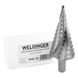 Stufenbohrer professional 4-39 mm HSS von WELDINGER