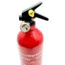 1 kg Aluminium Autofeuerlöscher Pia ABC mit Manometer + Halterung