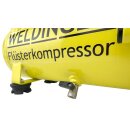 FK65 pro WELDINGER Flüsterkompressor 90 l Luftabgabe innenbeschichteter Tank 9 bar max