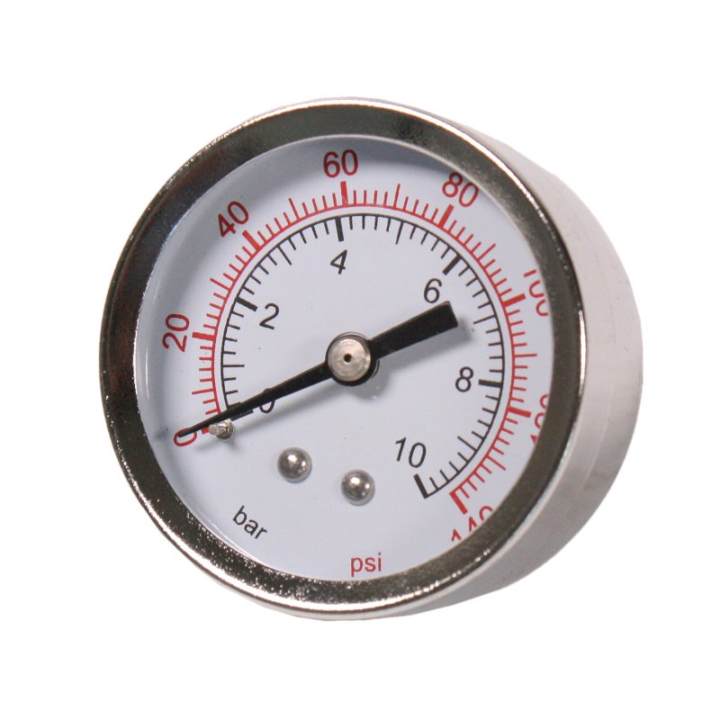 Manometer für Kompressor  0-25 bar,1/4 Zoll  80 mm Durchmesser,Klasse 1.6 