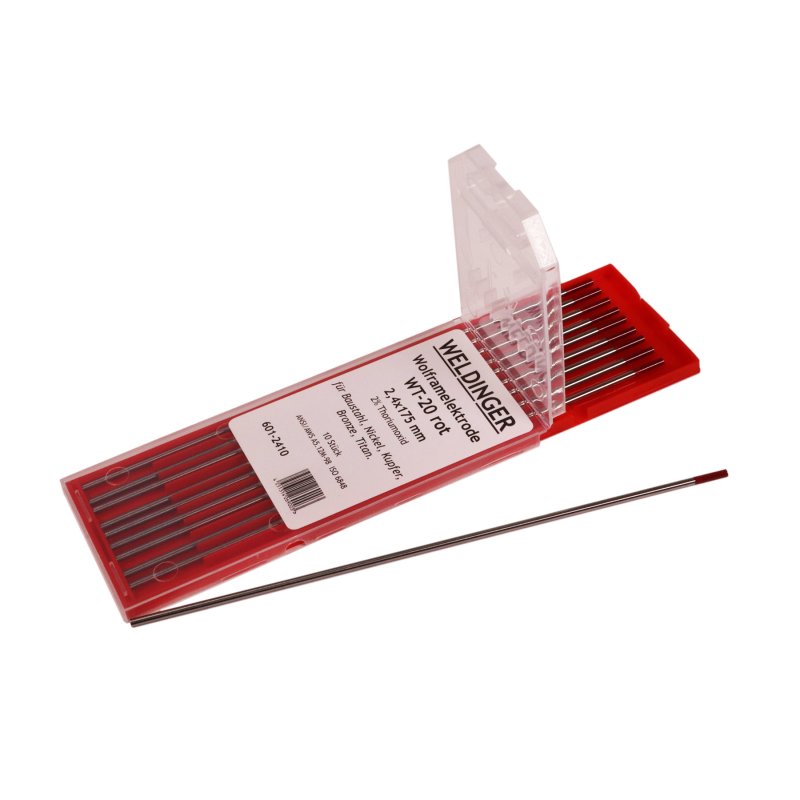 WIG Wolframelektrode Stabelektrode Schweißelektrode rot 3,0 x175 mm Thorium 1stk 