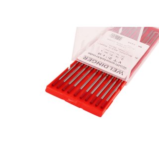 10 x Wolframelektroden Rot WT20 Welding Tungsten Elektroden Nadeln Roter Kopf 
