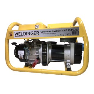 WELDINGER Generator-Schweißgerät EG 130/2200 Schweißen ohne Stromanschluss