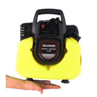 WELDINGER G1000 Generator im Taschenformat 8,5 kg 2-Takt 1000 W 65 dB