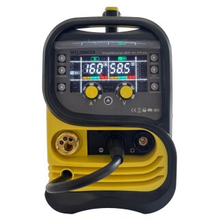 WELDINGER MIG/MAG-Einsteigerset MEW 161 SYN eco Schweißinverter Schweißwagen eco Druckregler mini MAGSet Basic