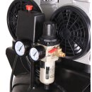 Aktionsset WELDINGER Flüsterkompressor FK320 pro up mit Automatik-Schlauchaufroller, Schlagschrauber und Reifenfüllset profi
