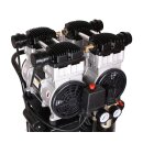 Aktionsset WELDINGER Flüsterkompressor FK320 pro up mit Automatik-Schlauchaufroller, Schlagschrauber und Reifenfüllset profi
