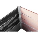 GARDINGER Premium-Hochbeet Anbausatz WPC feuerverzinkt 115x80x75 cm