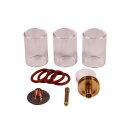 Glas-Gaslinse BIG Jumbo 2,4 TYP 17 /26  Set von Weldinger