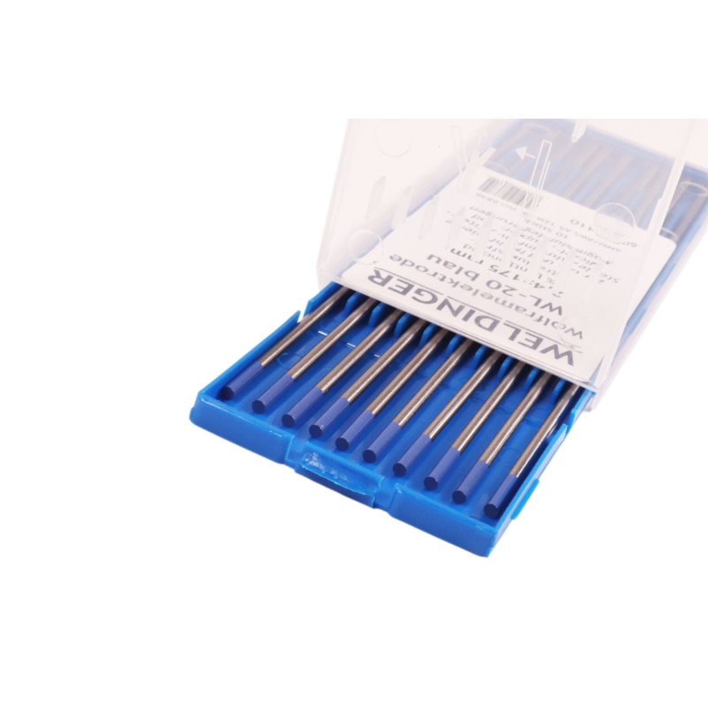Thoriumfrei 10 Stück WIG Wolfram Elektroden WL20 Blau Ø1,6 x 175 mm Nadeln 