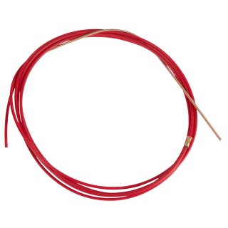 Teflonsele Rot 1,05 x 4,0 x 4,30 m für MIG/MAG Schlauchpaket mit Messingspirale