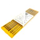 WIG-Wolframelektrode WL-15 gold Box mit je 5x 1,6 und 2,4x175 mm WELDINGER