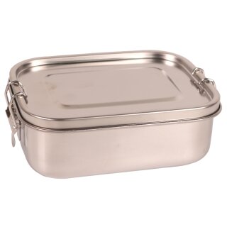 GARDINGER Lunchbox Edelstahl Einzelfach wasserdicht mit Silikondichtung18x13,5x6cm
