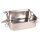 GARDINGER Lunchbox Edelstahl Einzelfach wasserdicht mit Silikondichtung18x13,5x6cm