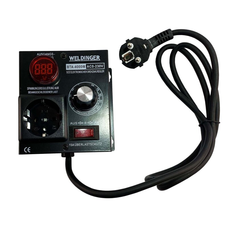 Dimmer Spannungsregler 4000 Watt, 230V/AC Motor Speed Controller 1St