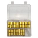 WELDINGER Schlauchhülsen Sortiment aus Messing von 10 mm - 18 mm je 10 Stück