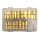 WELDINGER Schlauchhülsen Sortiment aus Messing von 10 mm - 18 mm je 10 Stück