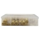 WELDINGER Schlauchhülsen Sortiment aus Messing von 10 mm - 18 mm je 10 Stück