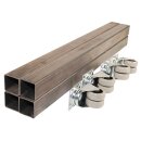 AKTIONSSET Schweißtischplatte 800x600x50 Bausatz+Beine+Räder+8Zwingen+12 Anschläge