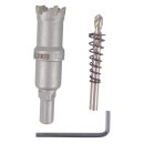 Lochsäge Hartmetall Satz 8-tlg.M 16- 30mm für Stahl, Edelstahl NE-Metall Guss usw von WELDINGER