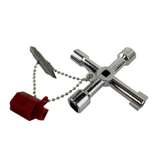 Schaltschrankschlüssel Mini 9 Funktionen m.Bitadapter SCHUEBO