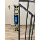 DW25 Digitale Magnet-Wasserwaage 25cm in Tasche mit Winkel-Messfunktion und LCD-Display WELDINGER