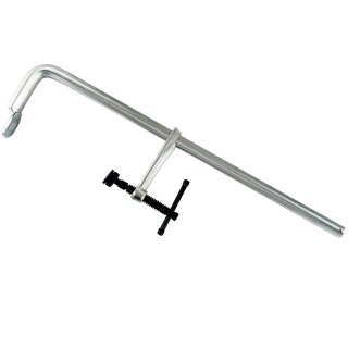 WELDINGER Schlosser-Schraubzwinge Ganzstahl 120x600 mm mit beweglicher Druckplatte