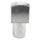 WELDINGER eckiger Anschlag kurz verzinkt 40 x 20 mm für Schweißtisch 16 mm