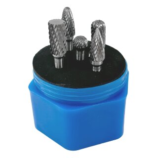 HM Frässtifte SET 10mm B C D F G  für Metall für Geradschleifer 6 mm Schaft