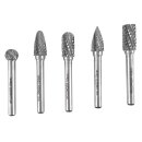 HM Frässtifte SET 10mm B C D F G  für Metall für Geradschleifer 6 mm Schaft