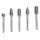 HM Frässtifte SET 10mm B C D F G  für Metall für Geradschleifer 6 mm Schaft
