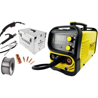 WELDINGER ME 1300 GASFLUX Fülldrahtschweißgerät im Koffer  + 1kg Fülldraht + Stromdüsen + Fülldraht-Gasdüse