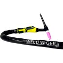 WP26 flexpro 4m 5polig T50 WIG Schlauchpaket flexible Biegung 13 mm Stecker Gas NW5 WELDINGER