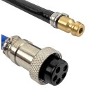 WP26 flexpro control 4 m 5-polig T50 WIG Schlauchpaket flexible Biegung 13 mm Stecker Gas NW5 WELDINGER