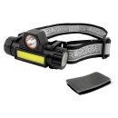WELDINGER LED-Helmlampe wiederaufladbar 2 Leuchtmodi 800...