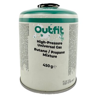 Gas-Schraubkartusche 450 g Butan und Propan 7/16" Eurogewinde