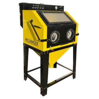 Vertikale Sandstrahlkabine SK 1000 mit Absauggebläse/Filtereinheit  von WELDINGER