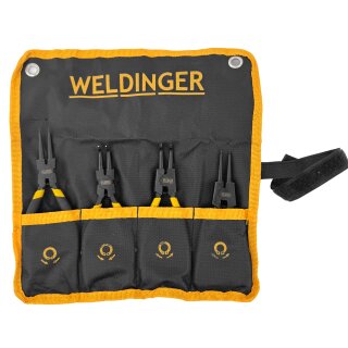 Sicherungsringzangen 4er-Satz 7" 4 innen und außen, gerade und abgewinkelt von WELDINGER