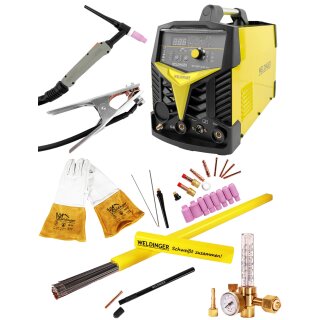 Aktion WELDINGER WIG-Schweißgerät WE 200P ACDC eco + Starterset WIG AC/DC