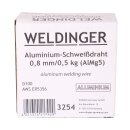Doppelpack WELDINGER MIG AlMg5 0,8 mm 0,5kg 10 cm Rolle Aluminiumschweißdraht