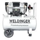 FK480 Alu pro WELDINGER Flüsterkompressor Werkstattprofi 3500 W 3-10 bar 39l Aluminiumtank Gewicht 22 kg