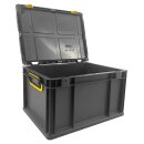 Eurobox 40 x 30 x 22 cm mit Deckel schwarz /gelb für...