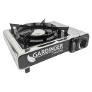 GARDINGER Camping Universal-Kartuschen Kocher Safety Camp Allgas einflammig Piezo Zündsicherung Adapterschlauch Softbox