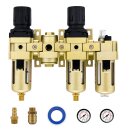 Druckluft Kombination 2-in-1 Entfeuchter Regler / Öl-Nebler 3/8"  (Wartungseinheit)