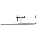 SET 2x WELDINGER Schlosser-Schraubzwinge Ganzstahl 120x600 mm mit beweglicher Druckplatte