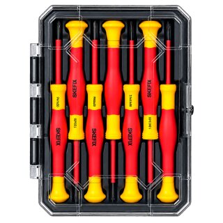 WELDINGER VDE-Präzisions-Schraubendreher 7-tlg. PH Schlitz Torx in Box