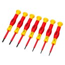 WELDINGER VDE-Präzisions-Schraubendreher 7-tlg. PH Schlitz Torx in Box
