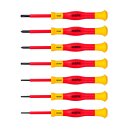 WELDINGER VDE-Präzisions-Schraubendreher 7-tlg. PH Schlitz Torx in Box