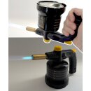 WELDINGER Profi - Kartuschen Lötlampe mit Piezozündung Überkopfbetrieb möglich + 5 Kartuschen