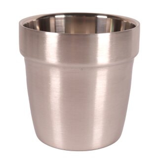 4x Kaffeebecher Edelstahl 180 ml doppelwandig für Kaffeautomaten GARDINGER